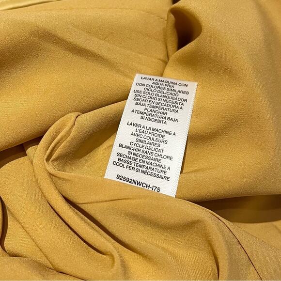 Wayf Strapless Gold Dress Medium NWT - Picture 7 of 13